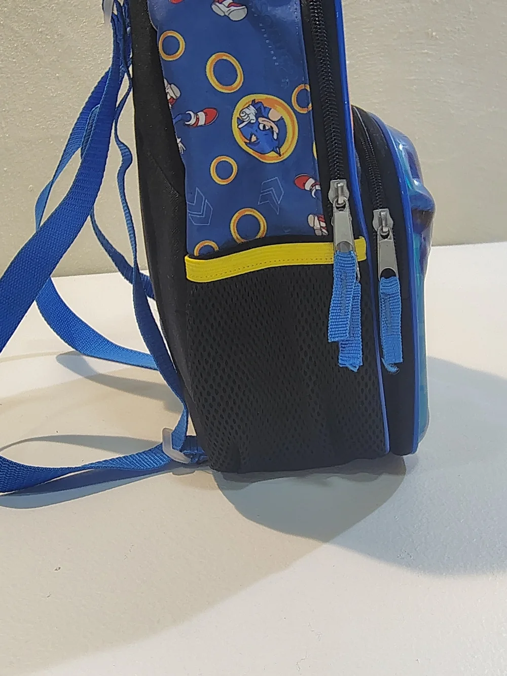 Sonic 2 Cool Blue and Yellow Kids Small  Backpack